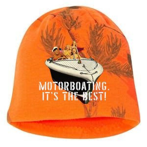 Funny Motorboating Its The Best Kati - Camo Knit Beanie