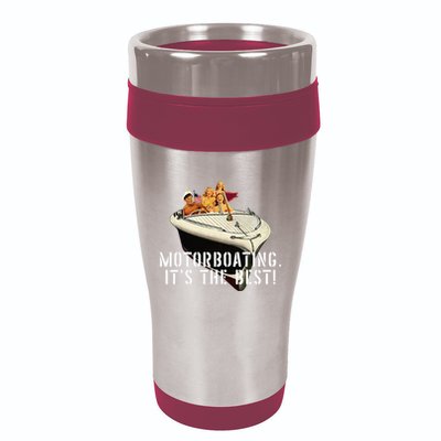 Funny Motorboating Its The Best 16oz Travel Tumbler