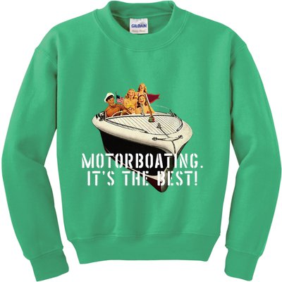 Funny Motorboating Its The Best Kids Sweatshirt