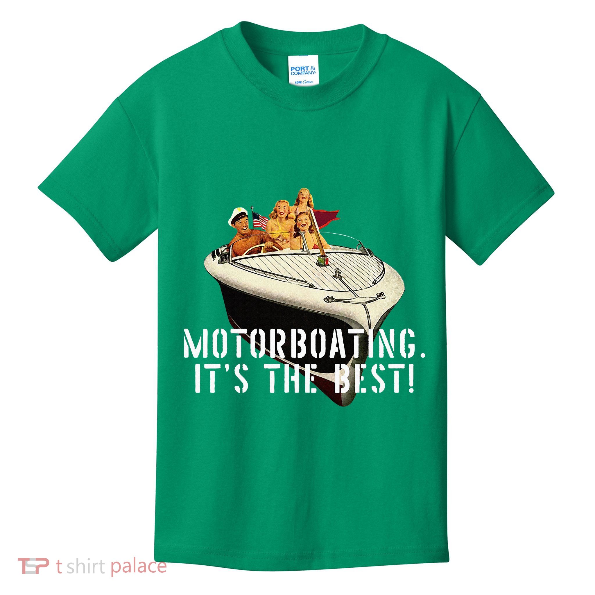 Funny Motorboating Its The Best Kids T-Shirt