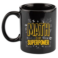 Funny Math Is My Superpower Algebra Lover Steam Gift 11oz C Handle Ceramic Mug