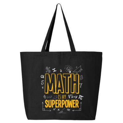 Funny Math Is My Superpower Algebra Lover Steam Gift 25L Jumbo Tote