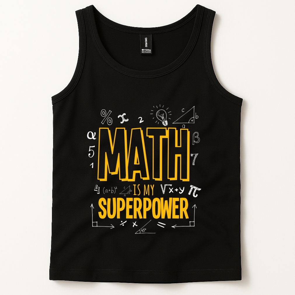 Funny Math Is My Superpower Algebra Lover Steam Gift Tank Top