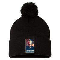Funny Meme I Am Joe Biden And I Forgot This Message Gift Pom Pom 12in Knit Beanie