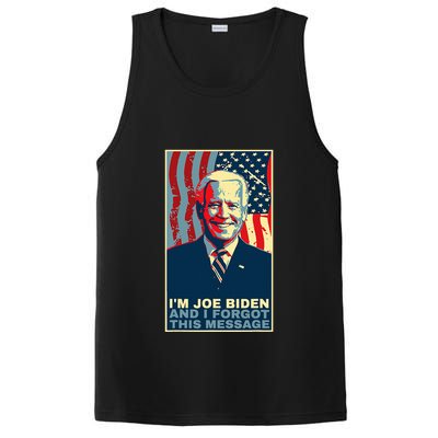 Funny Meme I Am Joe Biden And I Forgot This Message Gift PosiCharge Competitor Tank