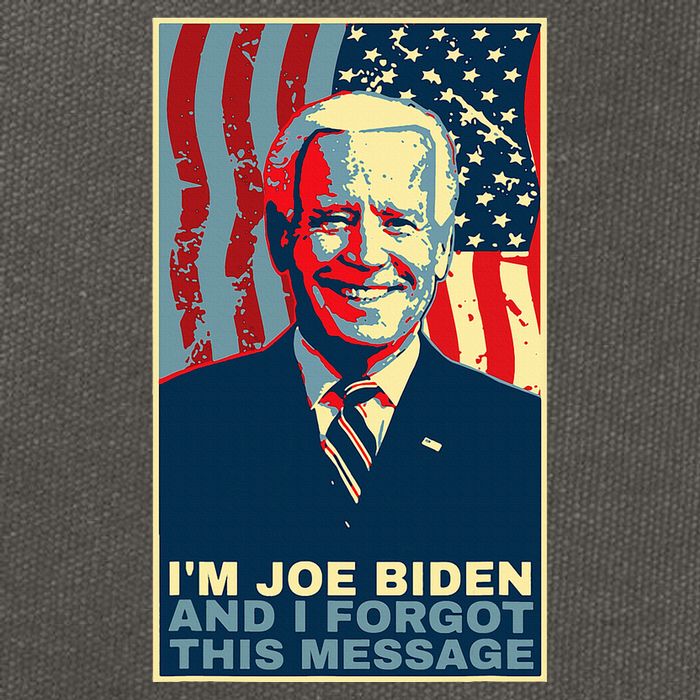 Funny Meme I Am Joe Biden And I Forgot This Message Gift Cotton Canvas Backpack