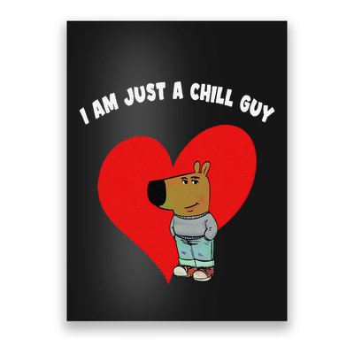Funny Meme IM Just A Chill Guy Valentine Couple Poster
