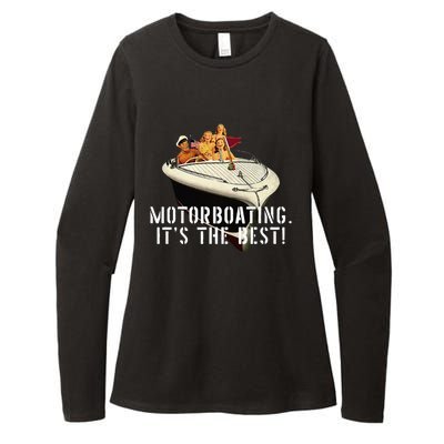 Funny Motorboating ItS The Best Womens CVC Long Sleeve Shirt