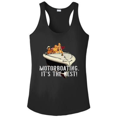 Funny Motorboating ItS The Best Ladies PosiCharge Competitor Racerback Tank