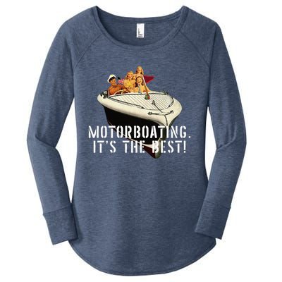 Funny Motorboating ItS The Best Women's Perfect Tri Tunic Long Sleeve Shirt