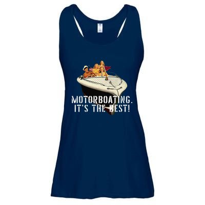 Funny Motorboating ItS The Best Ladies Essential Flowy Tank