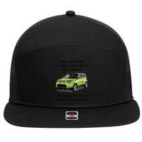 Funny Meme I Do Not Trust People Who Drive Kia Souls Joke 7 Panel Mesh Trucker Snapback Hat