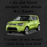 Funny Meme I Do Not Trust People Who Drive Kia Souls Joke 25L Jumbo Tote