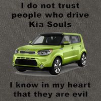Funny Meme I Do Not Trust People Who Drive Kia Souls Joke Cotton Canvas Backpack