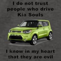 Funny Meme I Do Not Trust People Who Drive Kia Souls Joke Vector Backpack