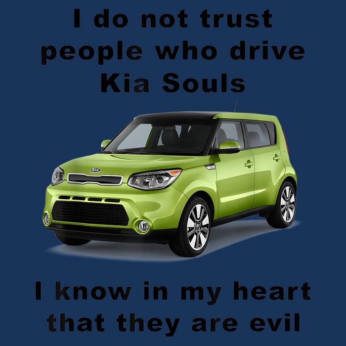 Funny Meme I Do Not Trust People Who Drive Kia Souls Joke Infant Baby Jersey Bodysuit