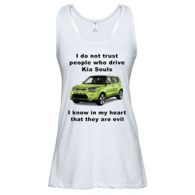 Funny Meme I Do Not Trust People Who Drive Kia Souls Joke Ladies Essential Flowy Tank