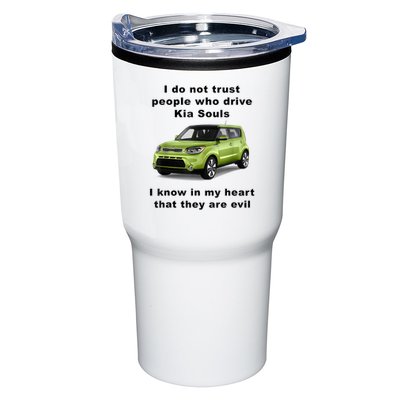 Funny Meme I Do Not Trust People Who Drive Kia Souls Joke Tumbler