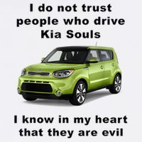 Funny Meme I Do Not Trust People Who Drive Kia Souls Joke Trucker Hat