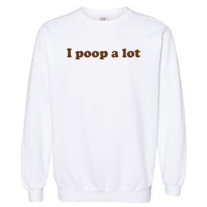 Funny Meme I Poop A Lot Joke Garment-Dyed Sweatshirt