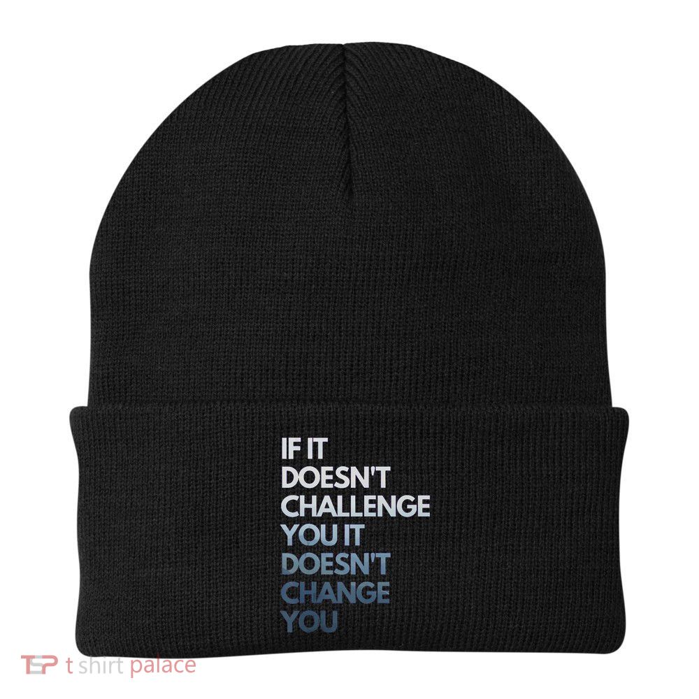 Fitness Motivation Inspirational Quote Fitness Knit Cap Winter Beanie