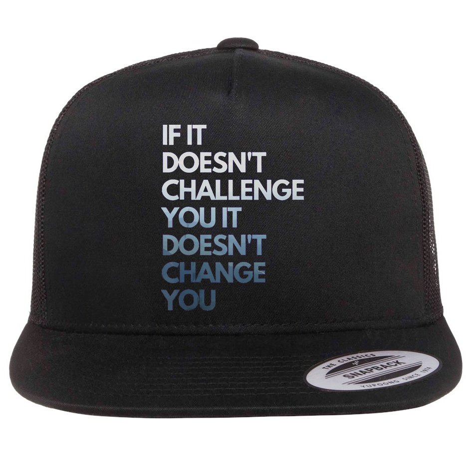 Fitness Motivation Inspirational Quote Fitness Flat Bill Trucker Hat