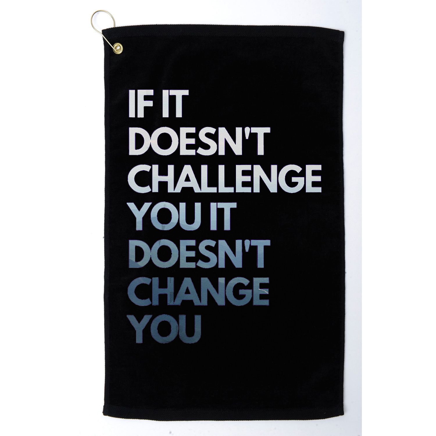 Fitness Motivation Inspirational Quote Fitness Golf Towel