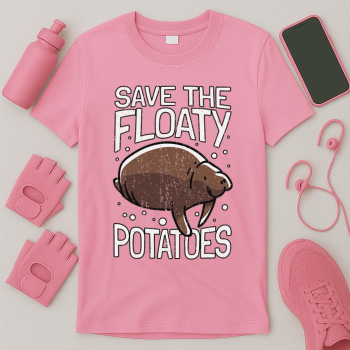 Funny Manatee I Save The Floaty Potatoes I Manatee T-Shirt