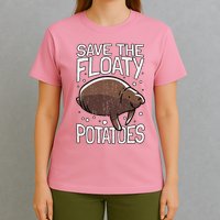 Funny Manatee I Save The Floaty Potatoes I Manatee T-Shirt