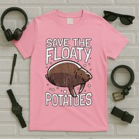 Funny Manatee I Save The Floaty Potatoes I Manatee T-Shirt