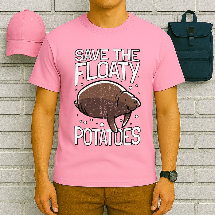 Funny Manatee I Save The Floaty Potatoes I Manatee T-Shirt