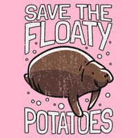Funny Manatee I Save The Floaty Potatoes I Manatee T-Shirt