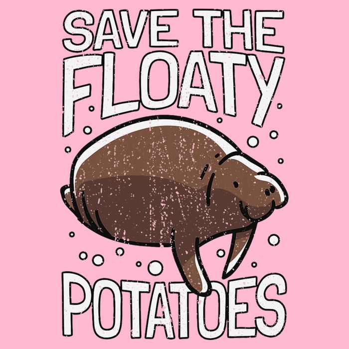 Funny Manatee I Save The Floaty Potatoes I Manatee T-Shirt