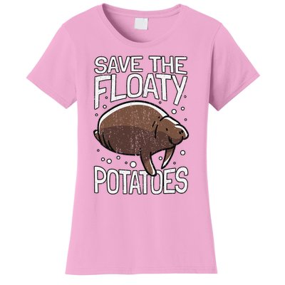 Funny Manatee I Save The Floaty Potatoes I Manatee Women's T-Shirt