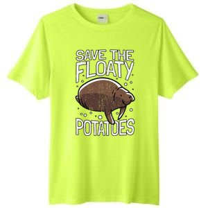 Funny Manatee I Save The Floaty Potatoes I Manatee Tall Fusion ChromaSoft Performance T-Shirt