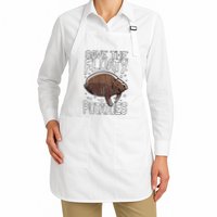 Funny Manatee I Save The Floaty Potatoes I Manatee Full-Length Apron With Pockets