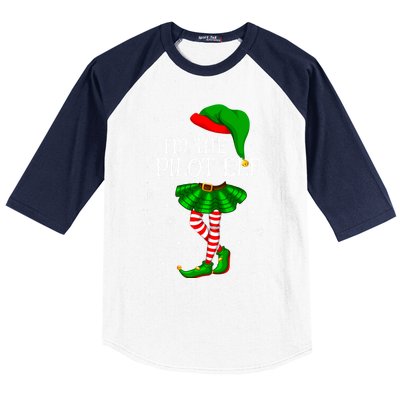 Family Matching Im The Pilot Elf Christmas Gift Baseball Sleeve Shirt