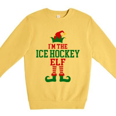 Family Matching IM Ice Hockey Elf Christmas Meaningful Gift Premium Crewneck Sweatshirt