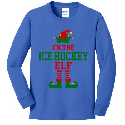 Family Matching IM Ice Hockey Elf Christmas Meaningful Gift Kids Long Sleeve Shirt