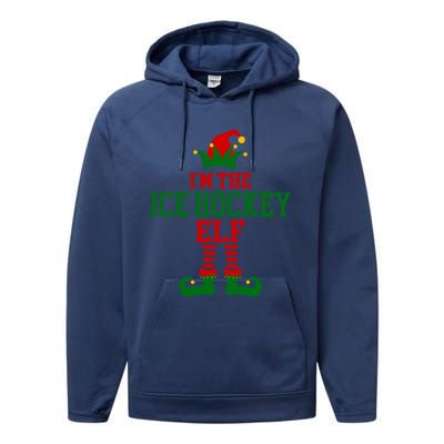 Family Matching IM Ice Hockey Elf Christmas Meaningful Gift Performance Fleece Hoodie