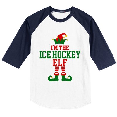 Family Matching IM Ice Hockey Elf Christmas Meaningful Gift Baseball Sleeve Shirt