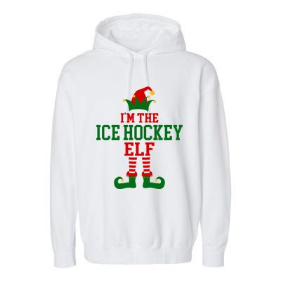 Family Matching IM Ice Hockey Elf Christmas Meaningful Gift Garment-Dyed Fleece Hoodie