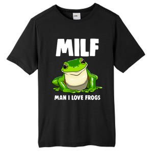 Funny Man I Love Frogs Tee Shirts Frog Love Tall Fusion ChromaSoft Performance T-Shirt