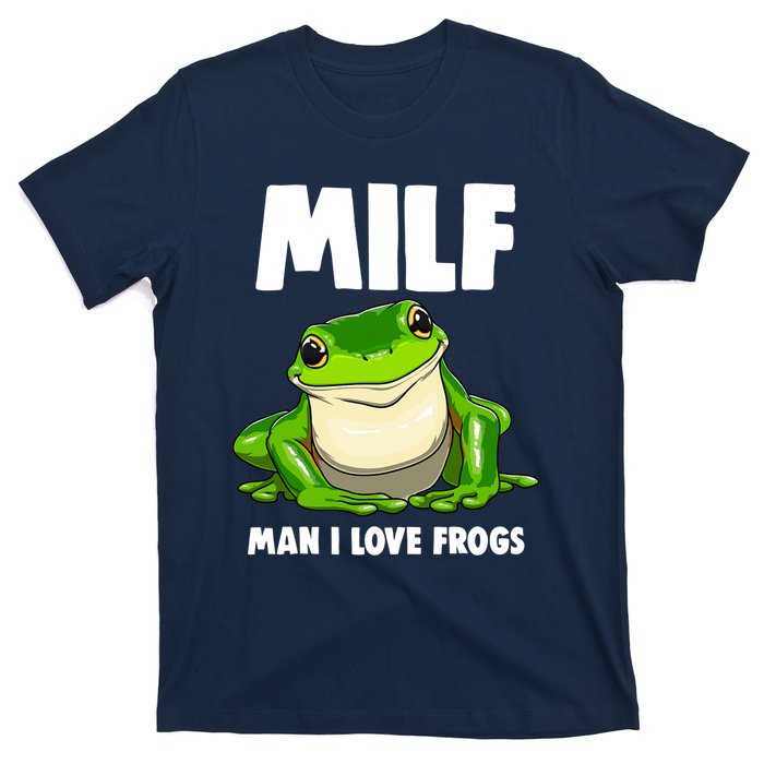 Funny Man I Love Frogs Tee Shirts Frog Love T-Shirt