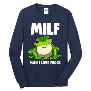 Funny Man I Love Frogs Tee Shirts Frog Love Tall Long Sleeve T-Shirt