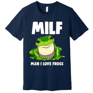 Funny Man I Love Frogs Tee Shirts Frog Love Premium T-Shirt