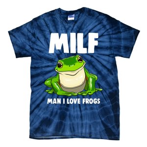 Funny Man I Love Frogs Tee Shirts Frog Love Tie-Dye T-Shirt