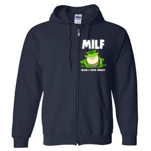 Funny Man I Love Frogs Tee Shirts Frog Love Full Zip Hoodie