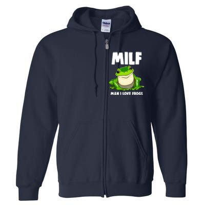 Funny Man I Love Frogs Tee Shirts Frog Love Full Zip Hoodie