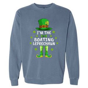 Family Matching I'm The Boating Leprechaun St Patrick's Day Gift Garment-Dyed Sweatshirt